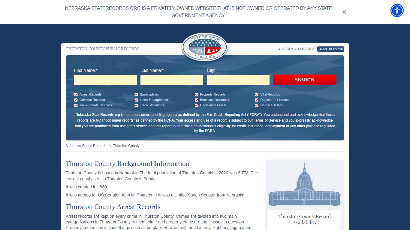 Thurston County Arrest, Court, and Public Records | StateRecords.org